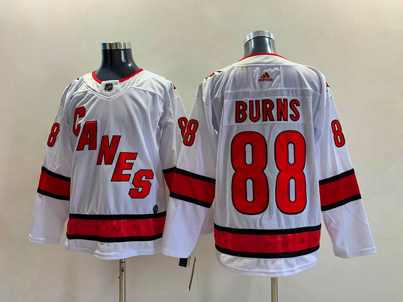 Men's Carolina Hurricanes Brent Burns #88 White Jersey